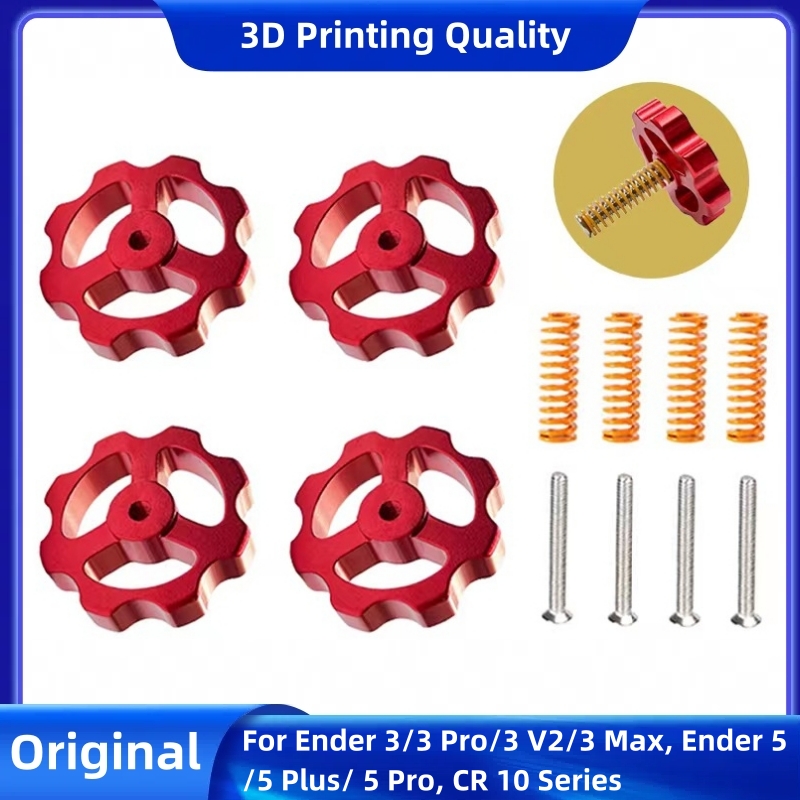 Creality Printer Ender 3 - Nakrętki do poziomowania metalowej platformy Creality,