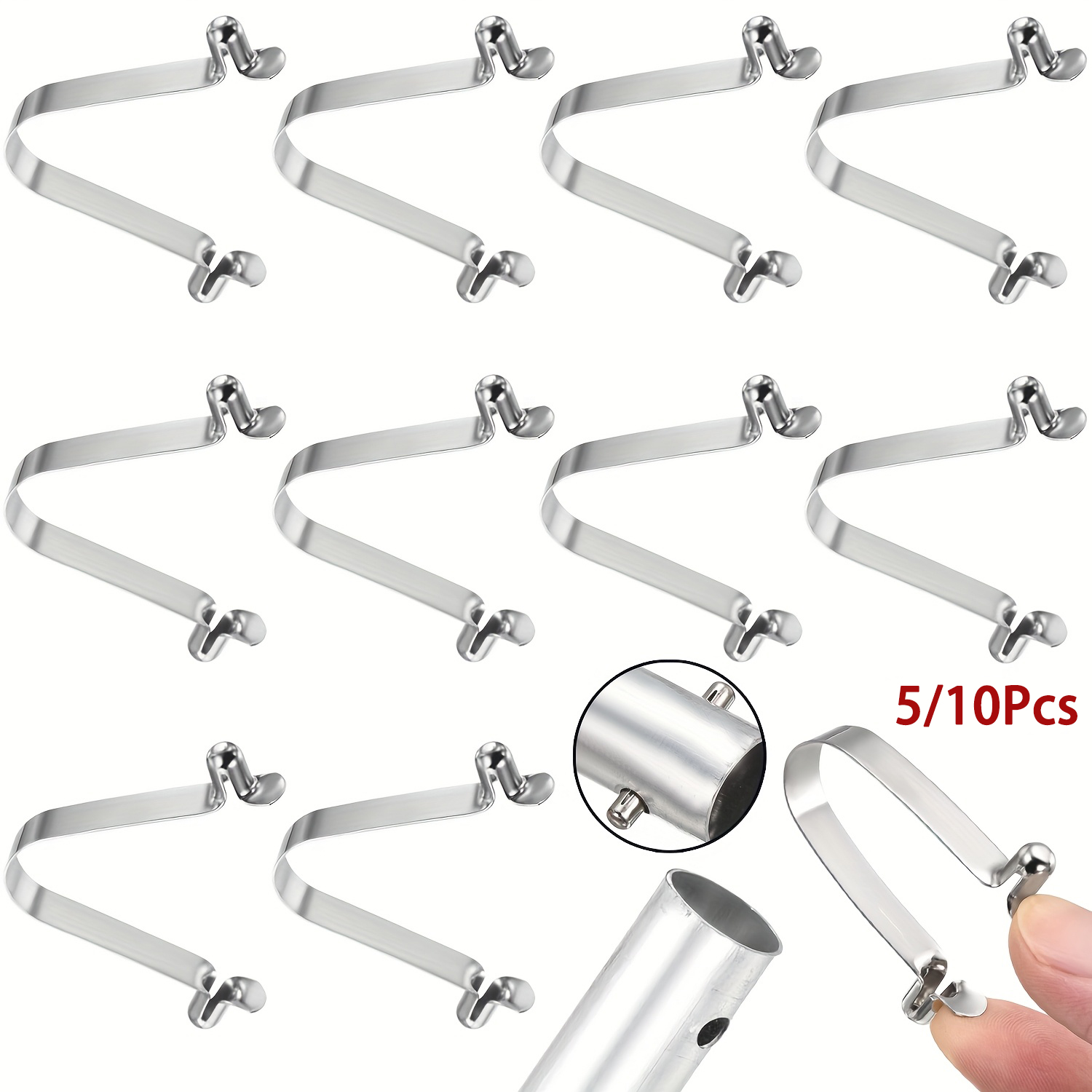 Pipe Bending Spring - 5-10 sztuk podwójny przycisk wiosło kajakowe