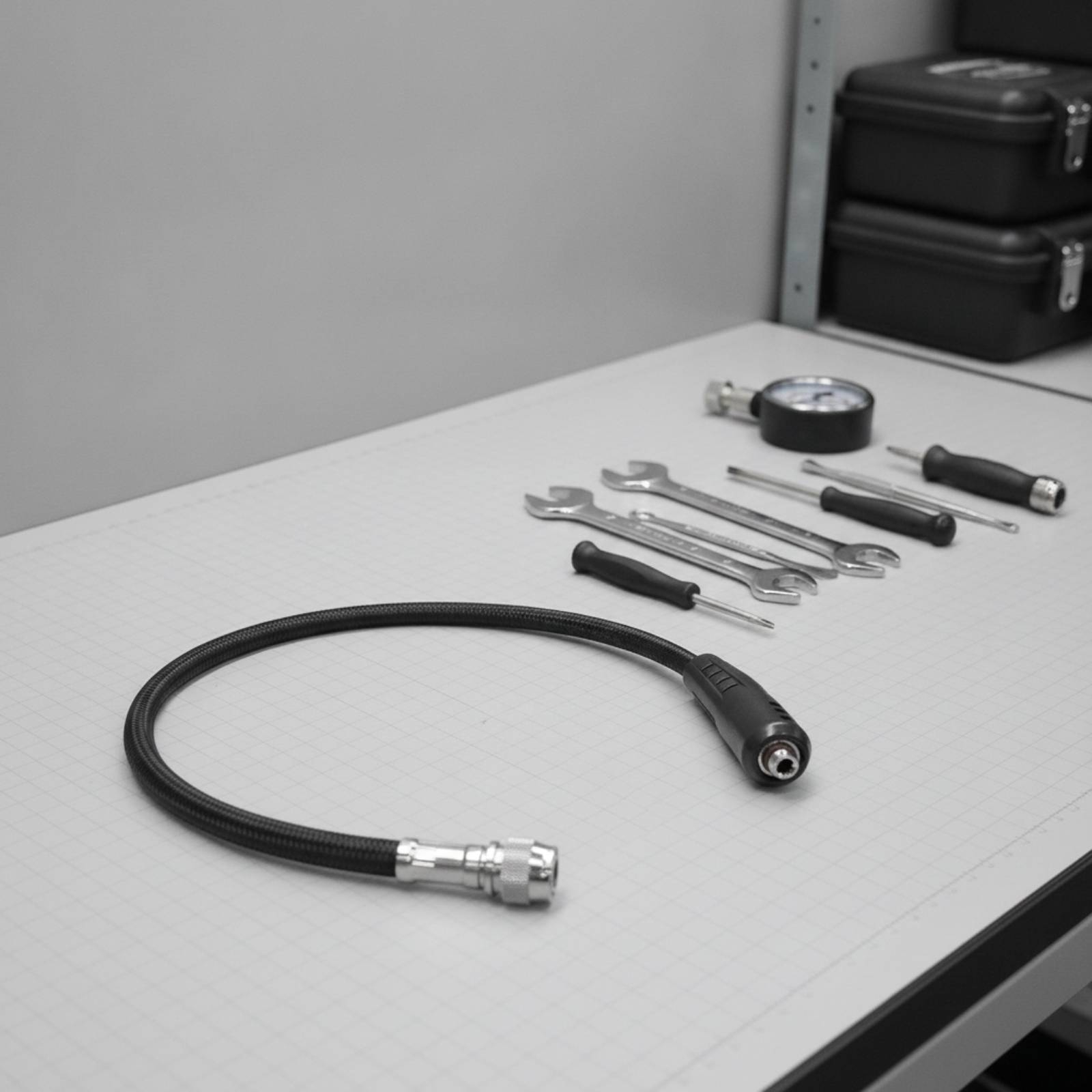 Flexible Hose Braided - Wąż do inflatora BCD, elastyczny, w
