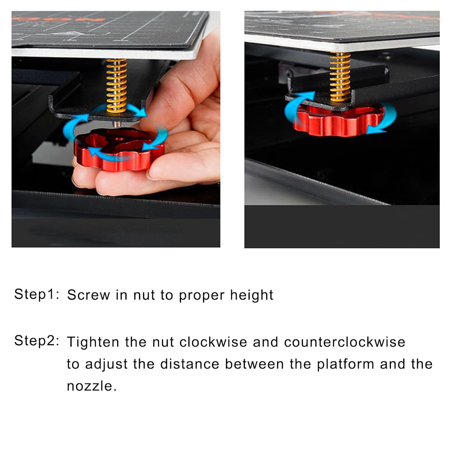 Nakrętki do poziomowania metal – Creality Printer Ender 3 recenzja i cena